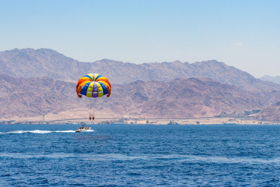Parasailing in aqaba